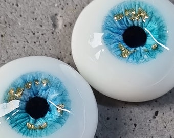 Turquoise and blue urethane eyes