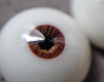 8/3mm size urethane eyes Light Bronze with gold dust