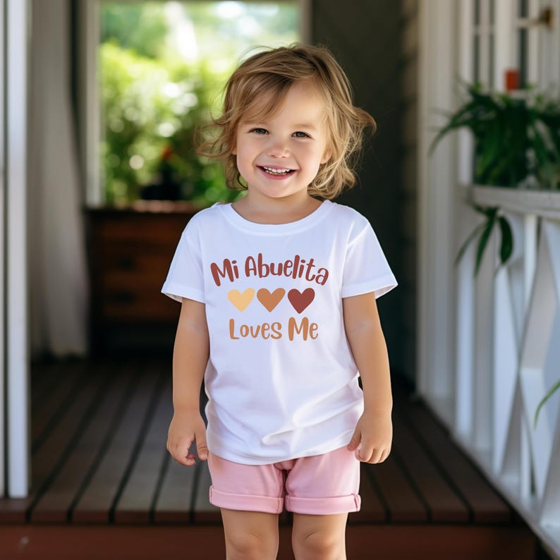 Mi Abuelita Loves Me PNG, Baby Body Suit, Baby Shower