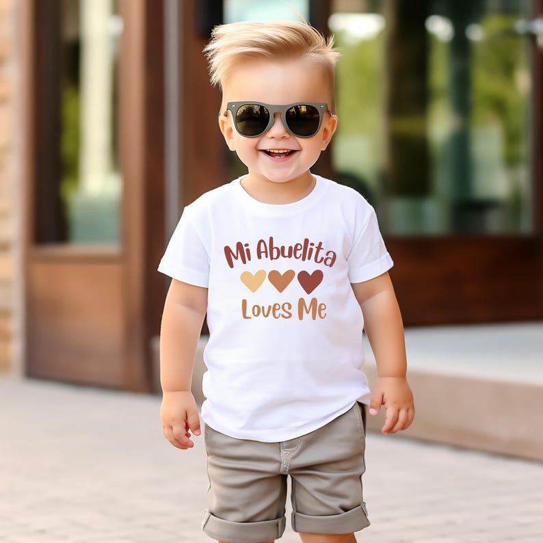 Mi Abuelita Loves Me PNG, Baby Body Suit, Baby Shower