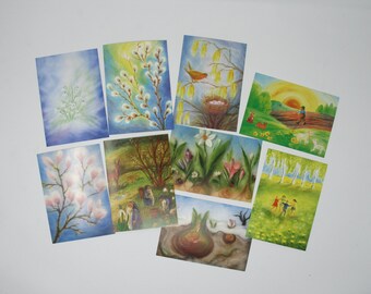 Waldorf Seasonal Table Postcard Shepherd/'s B\u00fcblein