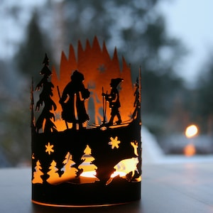 Olle's journey to King Winter / tealight lantern / shadow play / winter / lantern / Waldorf / season table