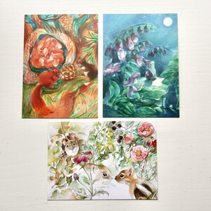Summer Postcards Set 1 / postcards / postcard /  Waldorf / season / nature table