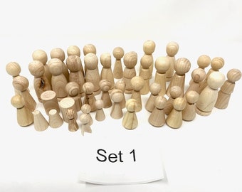 B Ware Peg Doll Kegelfigur / Figure cone set wood / handcraft / waldorf / season table / natural