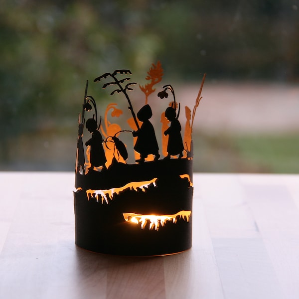 Root Children / tealight lantern / shadow play / winter / lantern / Waldorf / season table