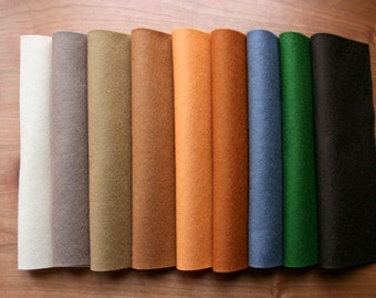 Wool felt "earth tones , brown tones" package 9 pieces / handicrafts / material / new wool / wool / Waldorf / season table