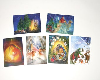 single cards Postcards Christmas / postcards / postcard /  Waldorf / season / nature table xmas