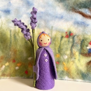 lavender Child / waldorf  flower children summer seasons / nature Table