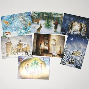 Einzel Postkarten Weihnachten 2 / heilige Familie / Jahreszeitentisch / Waldorf / st Michael