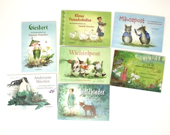 Postkartenbuch von Daniela Drescher / Elfen Feen wichtel Märchen Pippa Pelle/ Jahreszeitentisch / Waldorf