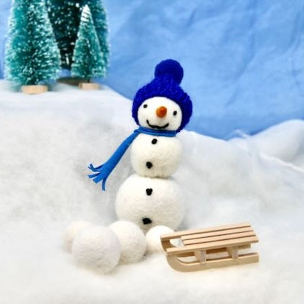 Snowman Winter for your nature table waldorf Winter  flower child seasons Frost  Ice child