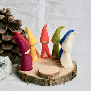 Waldorf Calendar Waldorf colors of the week Gnome colour day Days Of The Week Calendar Peg Doll  seasons tabel