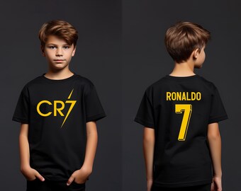Cristiano Ronaldo CR7 Soccer Shirt, Youth Football Tee