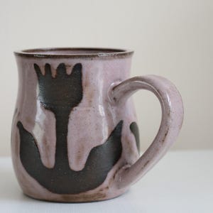 Handmade Ceramic Tulip Mug – Wheel Thrown and Hand Painted