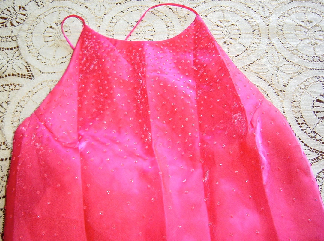 vintage beaded slip dress Large 1990s Vintage NWT Black Silk Beaded Slip Dress by Chaudry