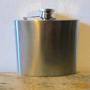 Vintage English Metal Pocket Hip Flask