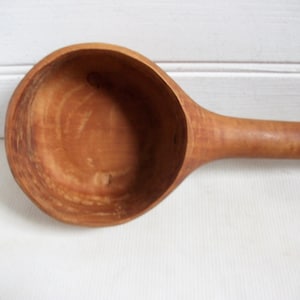 Vintage Europäische Handwerkliche Hölzerne Schüssel Schaufel