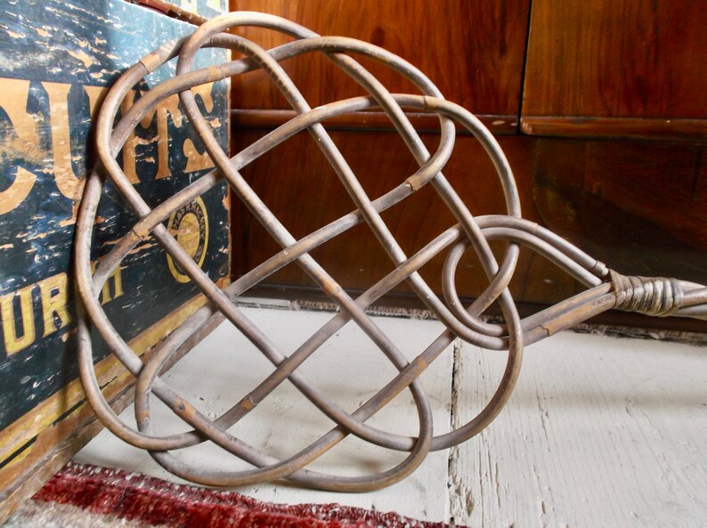 Antique Rattan Reed Carpet Beater Victorian Rug Beater Etsy