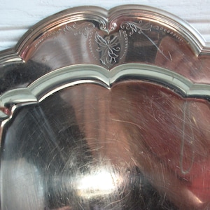 Vintage German MCM Chrome Tray Rectangle Serving Platter