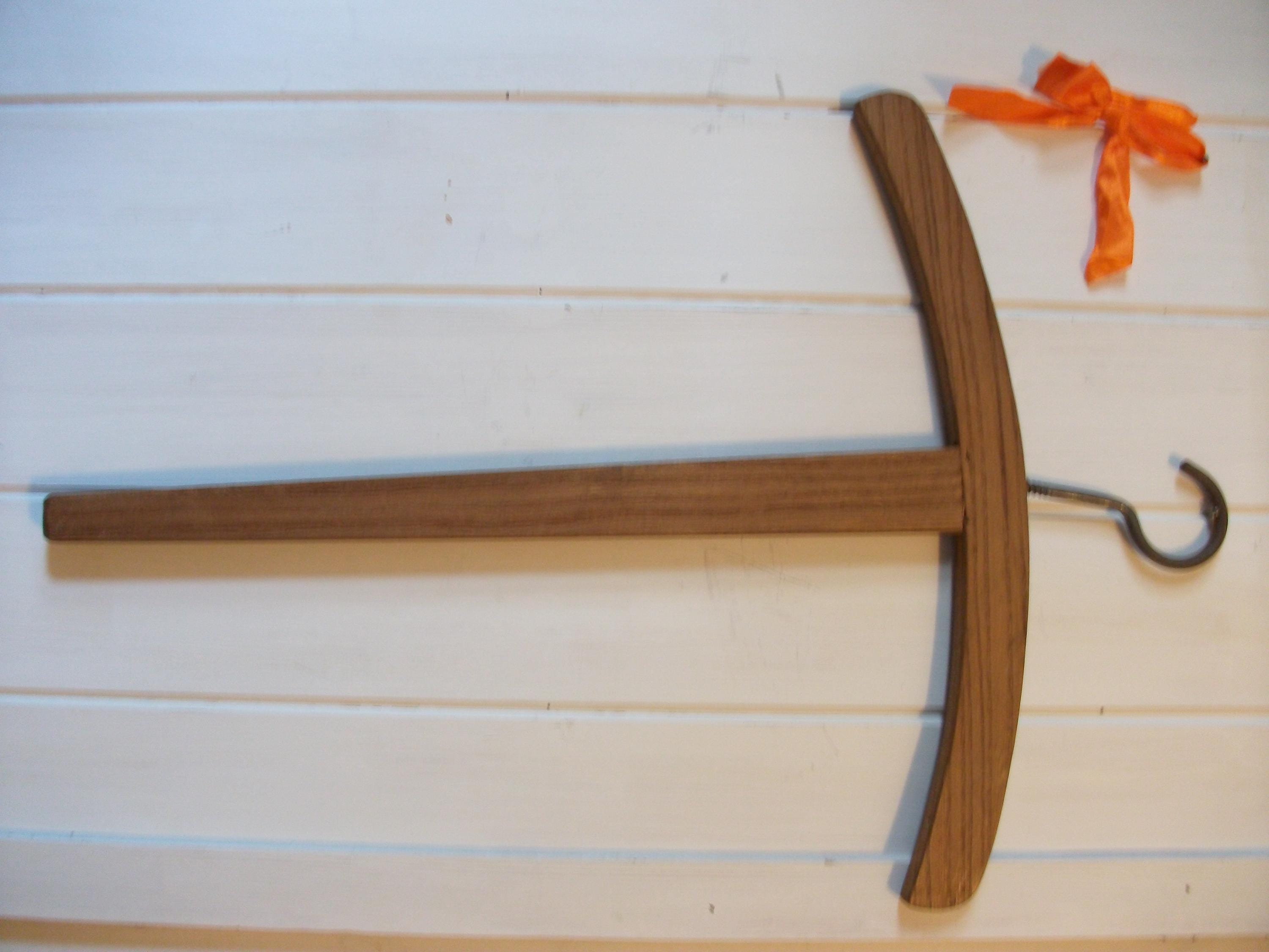 フランスアンティーク　木製　クロスハンガー アンティークフランス製木製Tクロスハンガー（1900年代頃