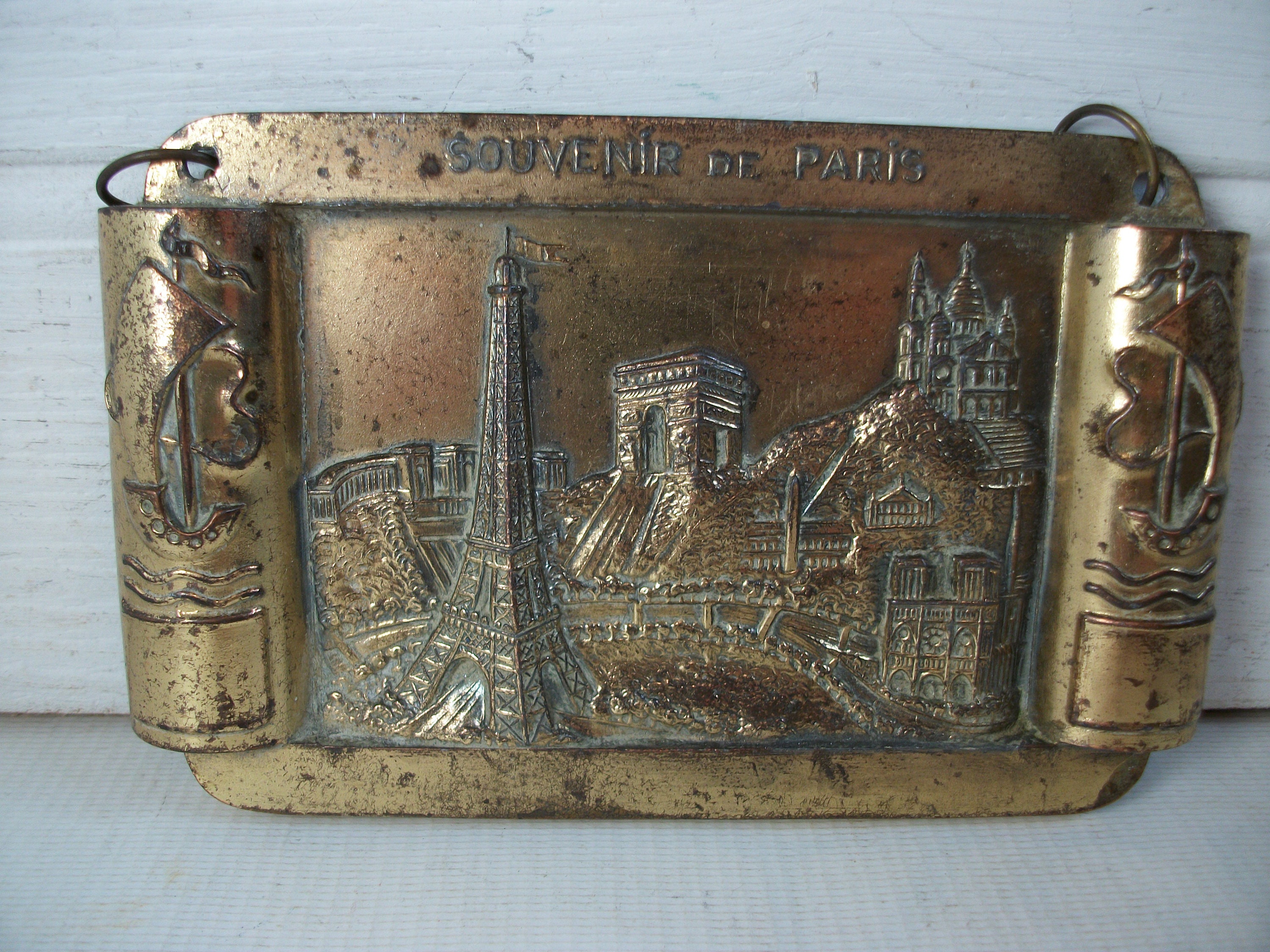 その他 Souvenirs De Paris French Vintage Mid Century 1960s Souvenir of Paris Postcard