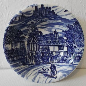 Antique English Ironstone Dish Broadhurst Staffordshire Blue and White Bowl