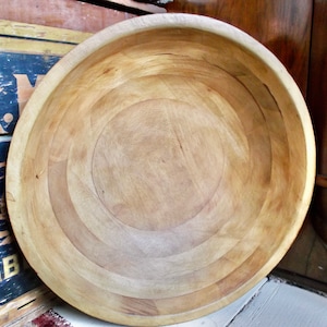 Vintage Wood Farmhouse Bowl
