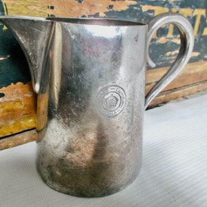 Vintage English Elkington Silver Pitcher Whitehall Luncheon Club Creamer Jug