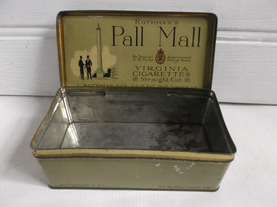 Antiek Rothman's Pall Mall sigarettenblikje van 100 stuks - Etsy Nederland Antiek Rothman'S Pall Mall Sigarettenblikje Van 100 Stuks - Etsy Nederland