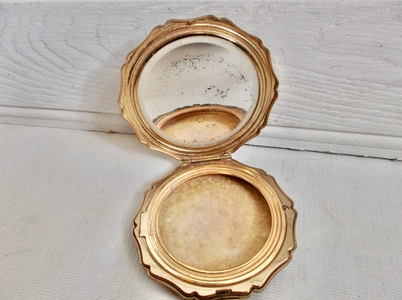 Mid Century Stratton Mirror Powder Compact Vintag… - image 4