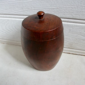 Antique Treen Ware Container