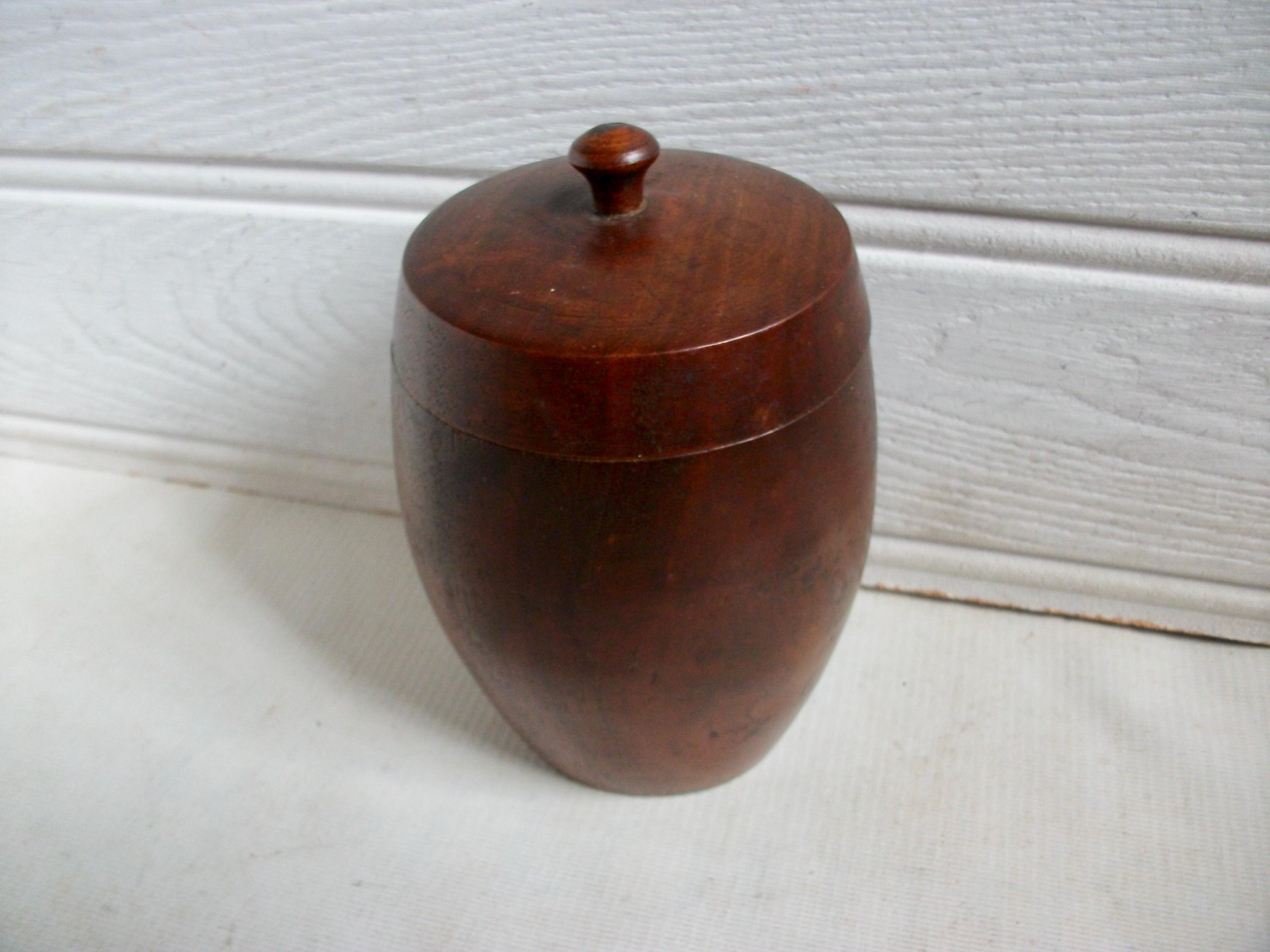 Antique Wooden Treen Ware Container Men's Dresser or Desk Pot - Etsy UK