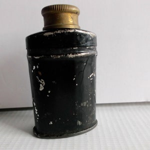 Antique Apothecary Metal Tin Powder Shaker Container Circa 1800s