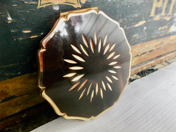 Mid Century Stratton Mirror Powder Compact Vintag… - image 2