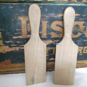 Vintage English Wood Butter Paddles Set Kitchenalia Decor