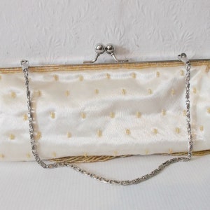 Vintage Gold Beaded Clutch Purse image 6