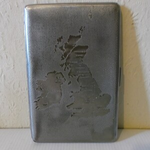 British Cigarette Card Case Vintage United Kingdom Souvenir