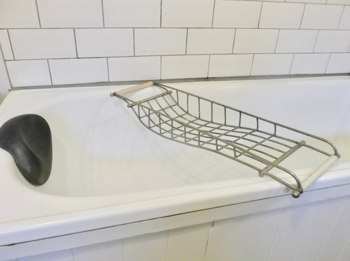 Antique Art Deco Bath Tray Chrome and Bakelite Bath Bridge | Etsy