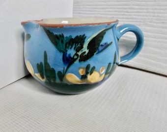 Jarra para leche o crema con forma de colibrí vintage
