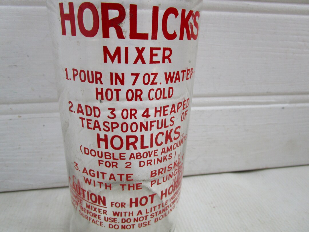 Vintage English MCM Horlicks Mixer Drink Measurer Etsy