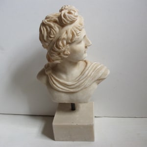 Vintage Greek Marble Stone Goddess Souvenir Statue