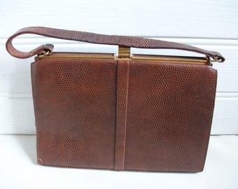 Bolsa vintage MCM em couro marrom