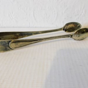 Antique 1900s Silver Sugar Tongs