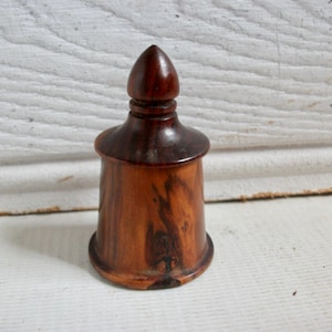 Antique Treen Ware Container Circa 1800s