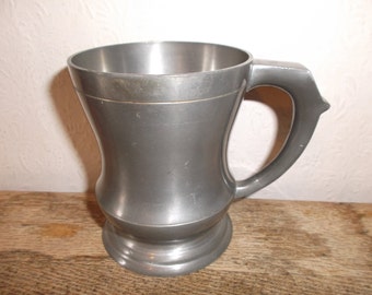 Half Pint English Pewter Tankard Pub Mug Metal Stein