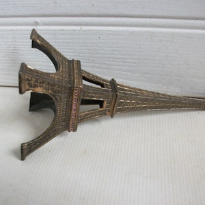 French Souvenir Metal Eiffel Tower Paris France Tour Eiffel Statue image 3