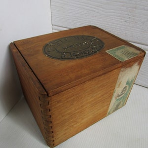 Vintage Tobacciana Holzkiste Sammler Herren Kommode oder Schreibtisch Box