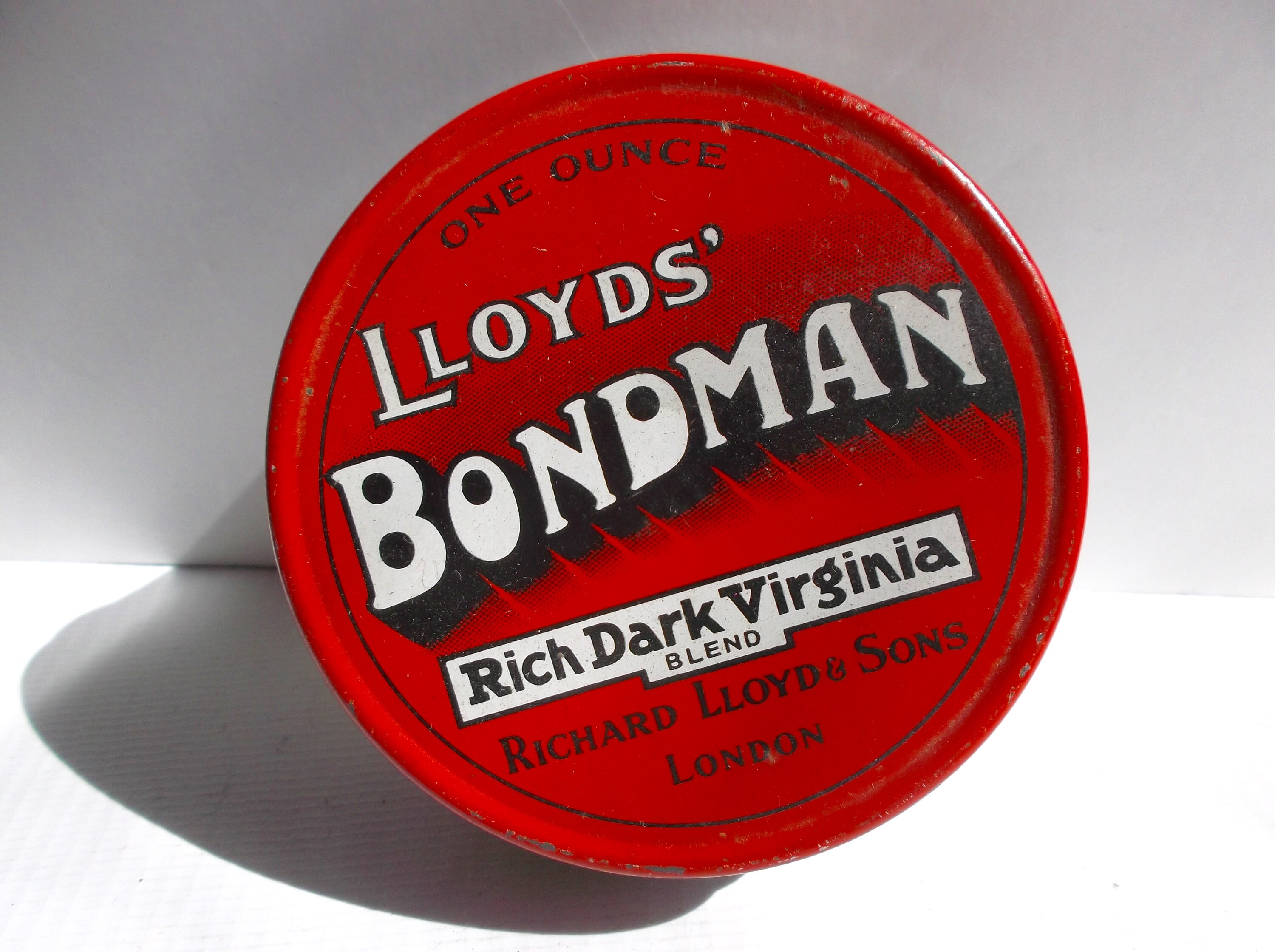Vintage Lloyds Bondman Tobacco Tin London Tobacciano MCM Vintage Graphics  Advertising