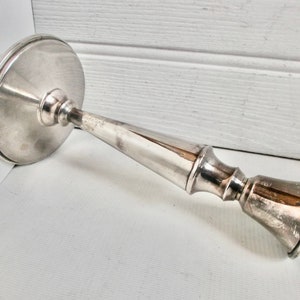 Vintage Silver Metal Traditional Candlestick Holder