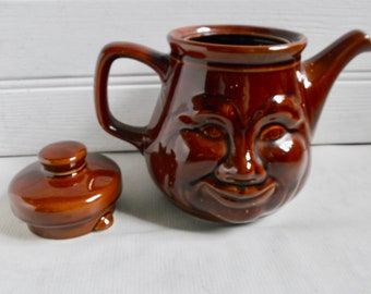 Vintage Man On The Moon Tea Pot Smiling Moon Face Tea or Coffee Pot